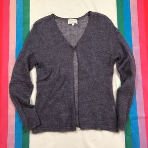 Vintage 90s Y2K Sheer Purple Knit Cardigan